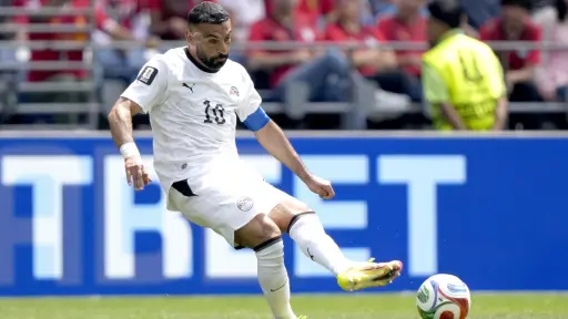 Mohamed Salah, la figura de la selección de Egipto.  ,EFE