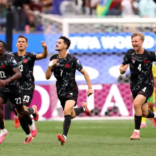 Celebración de Canadá ante Sudáfrica - FIFA