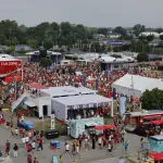 Fotografía del pasado 21 de junio en la que puede verse una de las zonas de aficionados instaladas por la FIFA para seguir el Mundial 2026. ,Agencia EFE