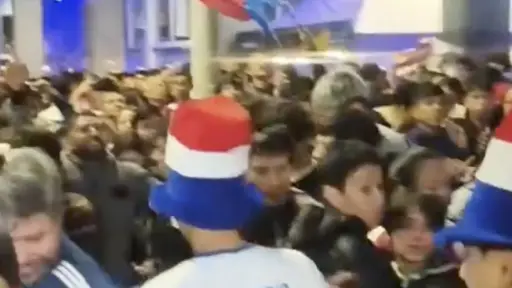 Las calles de Paraguay vibraron tras la histórica victoria sobre Alemania. ,Captura de pantalla video de X.
