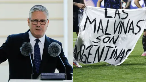El primer ministro británico, Keir Starmer, se refirió a mensaje de Argentina mostrado tras la semifinal del Mundial 2026