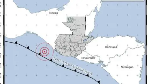 Temblor de magnitud 7.4 en costas entre México y Guatemala. ,Insivumeh