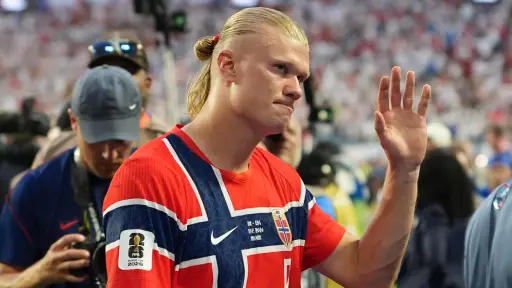 Haaland fue el goleador de Noruega en el Mundial 2026. ,EFE