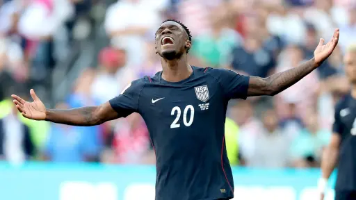 Folarin Balogun, delantero de la selección de Estados Unidos, en el partido ante Bélgica en el Mundial 2026 ,EFE