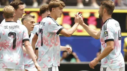 Charles De Ketelaere anotó el gol del empate contra España en el Mundial 2026  ,EFE