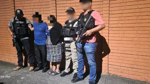 La PNC informó que los detenidos fingieron un secuestro para exigir dinero a familiares. ,PNC de Guatemala.
