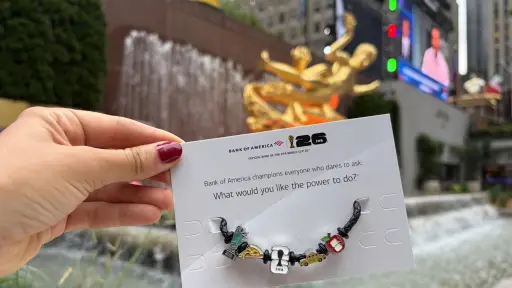 Fotografía que muestra una pulsera del Mundial 2026 en Nueva York, Estados Unidos ,EFE
