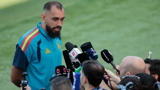 Borja Iglesias uno de los delanteros de la selección de España ,EFE