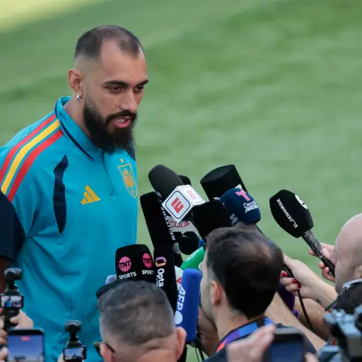 Borja Iglesias uno de los delanteros de la selección de España ,EFE