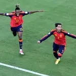 Celebración de Ferran Torres en la final del Mundial - EFE