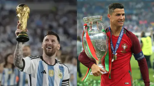 Lionel Messi y Cristiano Ronaldo 