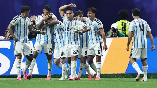 Celebración de Argentina ante Egipto en el Mundial 2026 - EFE