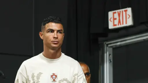 Cristiano Ronaldo habló en conferencia de prensa en la previa del duelo entre España y Portugal ,EFE
