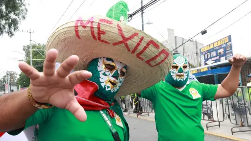 La Ciudad de México vive horas intensas en la previa del juego contra Inglaterra. ,Agencia EFE
