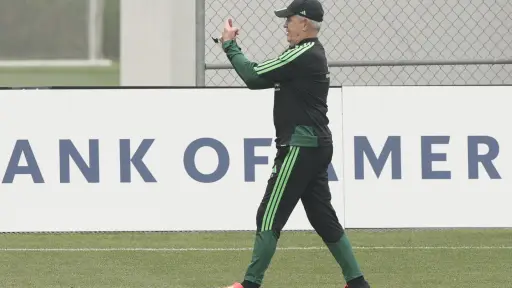 Javier Aguirre, técnico de la selección de México durante un entrenamiento en el Mundial 2026. ,EFE
