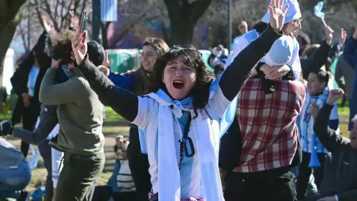 Aficionados de la selección de Argentina ,EFE