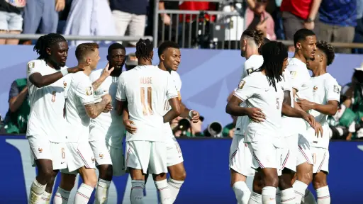 Celebración de Francia ante Marruecos en el Mundial 2026 - EFE