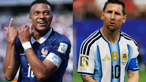 Mbappé queda a un gol de Messi en la histórica carrera por ser el máximo goleador de los Mundiales. ,Redes sociales. 