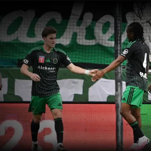Celebración de Matt Evans con el Wacker Innsbruck - Wacker Innsbruck