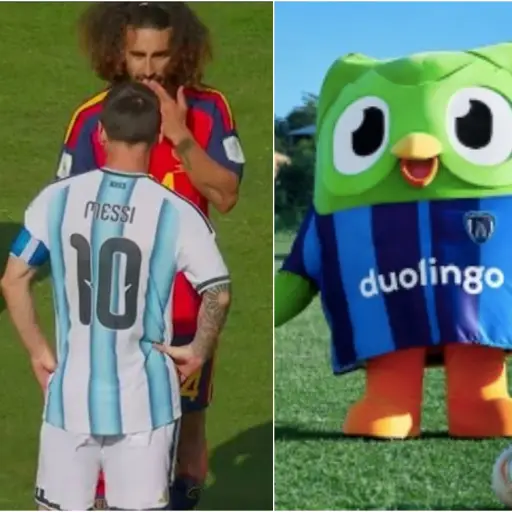 Duolingo publicó mensaje sobre Messi. ,Redes sociales. 
