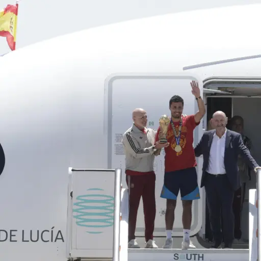 La Roja ya se encuentra en España para celebrar el Mundial - EFE
