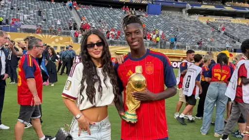 Ainhi García novia de Nico Williams ,Redes sociales de Ainhi García 