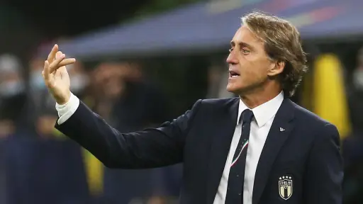 Roberto Mancini durante su primera etapa como técnico de Italia - EFE