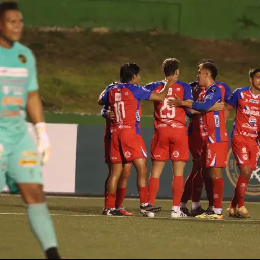 Celebración de Xelajú ante Diriangén en la Copa Centroamericana 2026 - Alex Meoño