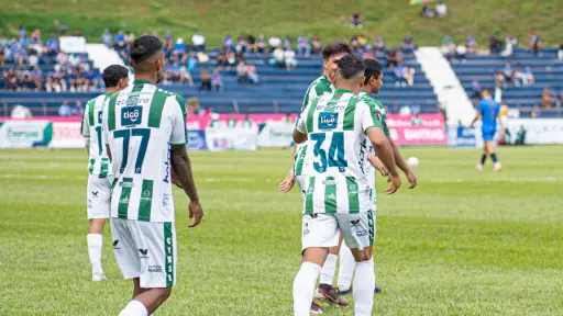 Celebración de Antigua GFC ante Cobán Imperial - Antigua GFC 