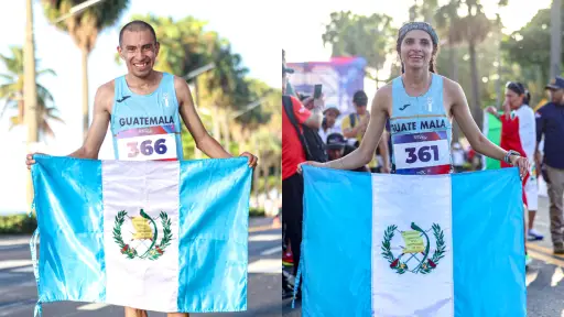 Alberto González y Viviana Aroche brillaron en la Media Maratón y sumaron nuevas preseas para Guatemala en los Juegos Centroamericanos y del Caribe 2026 - COG