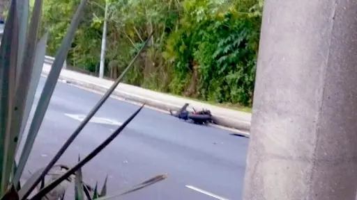 El accidente de tránsito ocurrió en el kilómetro 6 de la ruta al Atlántico. ,Amílcar Montejo