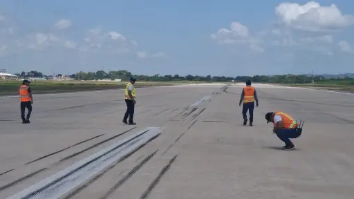 El personal de la terminal aérea concluyó con las operaciones de limpieza. ,DGAC