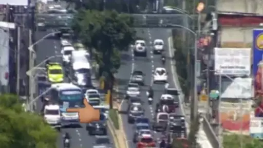 Autoridades viales destacaron un fuerte congestionamiento en las áreas aledañas al Puente Belice. ,Municipalidad de Guatemala.