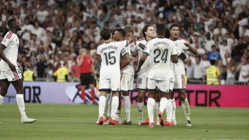 Celebración del Real Madrid ante la Real Sociedad - EFE
