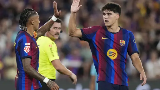 Raphinha celebrando gol ante Athletic Club