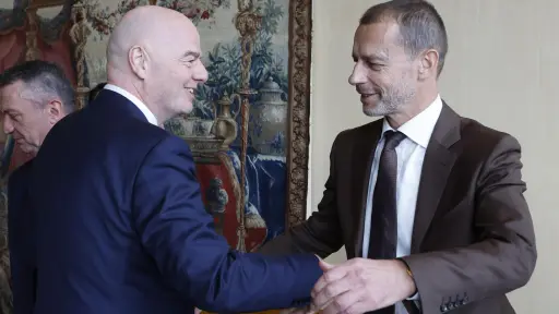 Presidentes de la FIFA y UEFA 