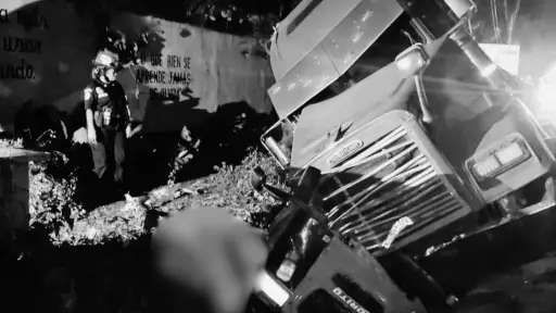 El accidente ocurrió pasada la medianoche, reportaron los cuerpos de socorro. ,Bomberos Municipales Departamentales. 
