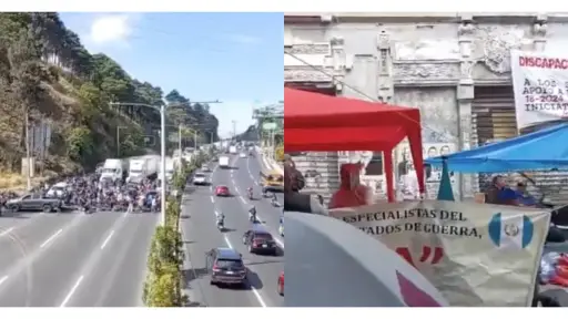 Bloqueos en la ruta al Pacífico y los alrededores del Congreso. ,