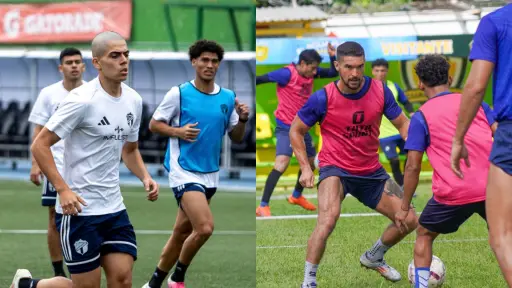 Comunicaciones y Guastatoya en trabajos previo al partido 
