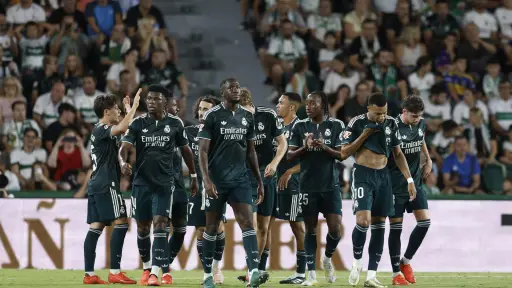 Celebración del Real Madrid ante el Elche - EFE