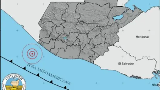 El sismo ocurrió frente a las costas de Retalhuleu. ,Insivumeh