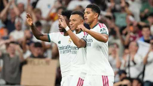 Celebración del Real Madrid ante el Rayo Vallecano - EFE