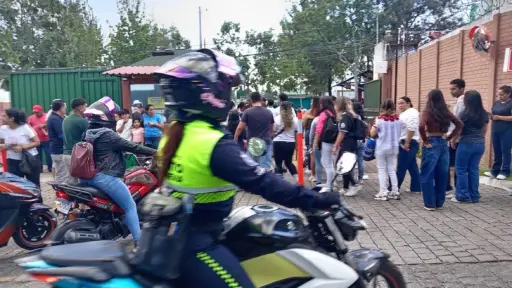 Estudiantes y familiares se concentran en varios puntos del municipio. ,PMT de Villa Nueva.