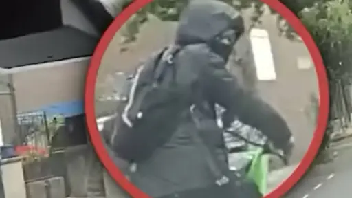 La persecución quedó grabada desde el interior de una patrulla. ,Redes sociales. 