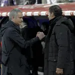 Saludo de José Mourinho y Diego Simeone hace 12 años (2014)