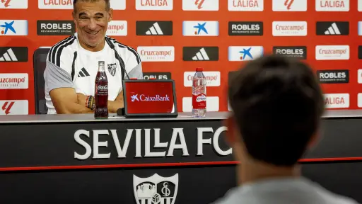 Luis García Plaza, entrenador del Sevilla 