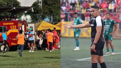 Árbitro Lenin Pérez se desvanece durante juego entre Chichicasteco vs. Quiché 