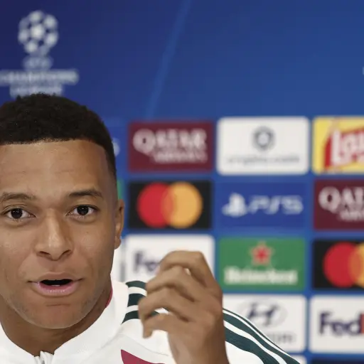 Kylian Mbappé en conferencia de prensa previo al Real Madrid vs. Inter - EFE