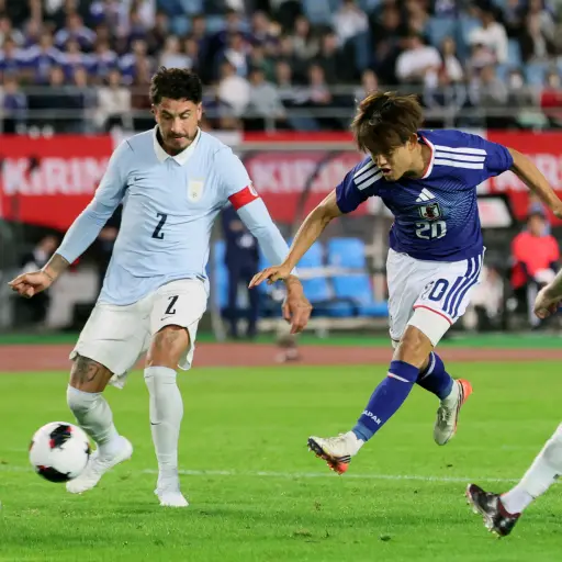 Amistoso entre las selecciones de Japón y Uruguay 