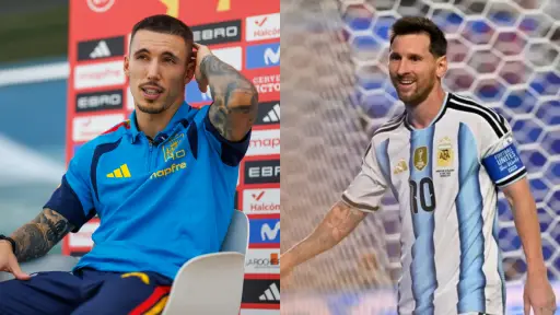 Alejandro Grimaldo habla de Lionel Messi y dice que es el mejor de la historia 